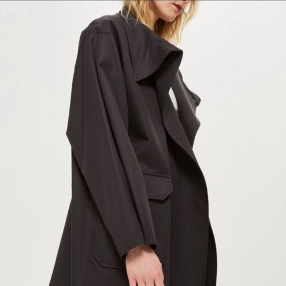 HIGH COLLAR MAXI TRENCH